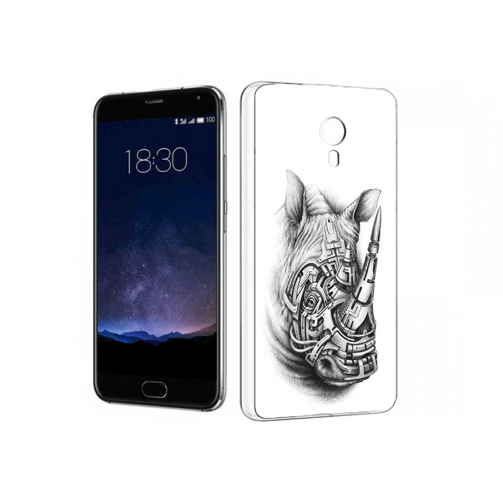 

Чехол MyPads Tocco для Meizu Pro 5 стальной носорог (PT18126.86.620), Прозрачный, Tocco