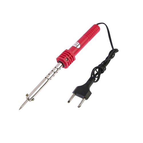 фото Паяльник электрический с пластиковой рукояткой soldering iron wd-62, 60 вт (красный) nobrand