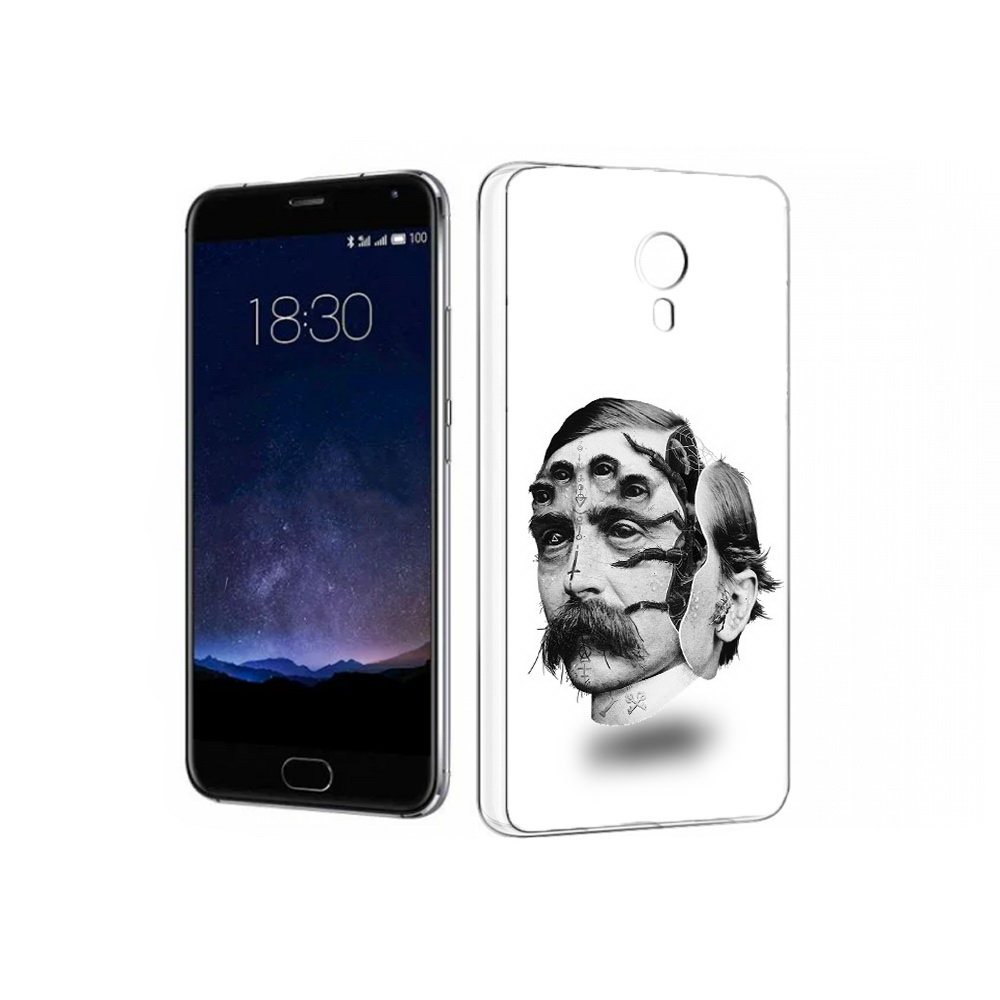 

Чехол MyPads Tocco для Meizu Pro 5 страшное лицо мужчины (PT18126.86.629), Прозрачный, Tocco