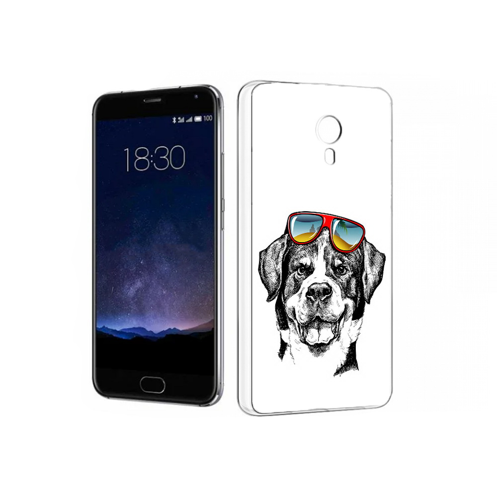 

Чехол MyPads Tocco для Meizu Pro 5 счастливая собака (PT18126.86.631), Прозрачный, Tocco