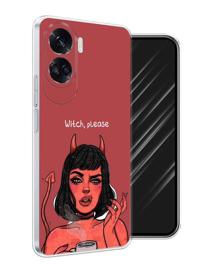 

Чехол Awog на Honor 90 Lite "Evil Girl", Бордовый;черный, 6122350-1