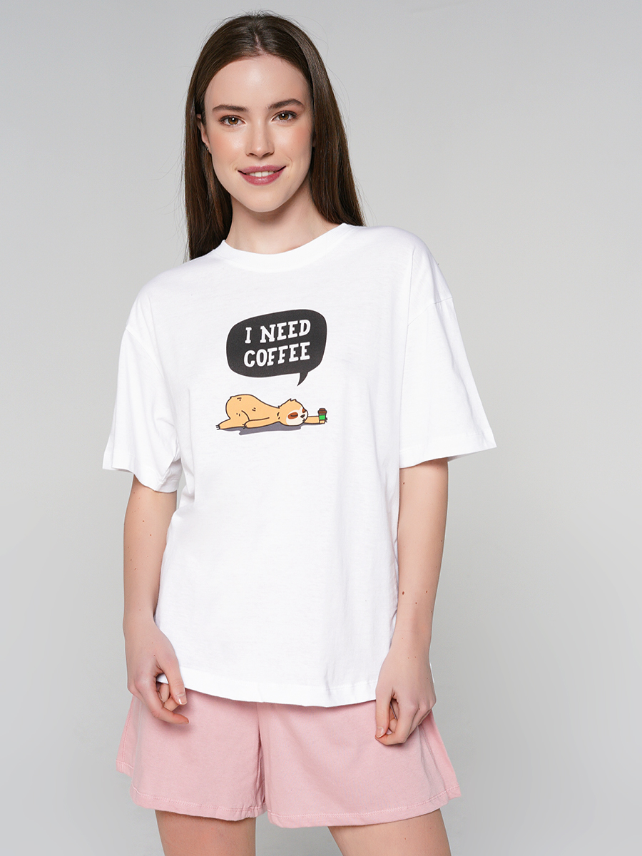 

Пижама женская ТВОЕ 84008 белая S, 84008