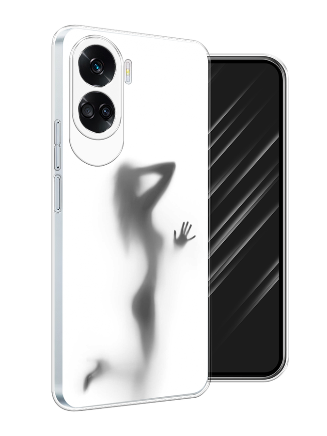 

Чехол Awog на Honor 90 Lite "Стекло в душе", Белый;серый;черный, 6122350-1