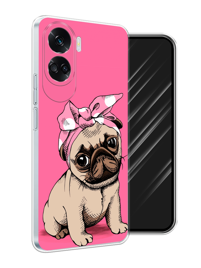 

Чехол Awog на Honor 90 Lite "Dog Pin-Up", Розовый;бежевый, 6122350-1