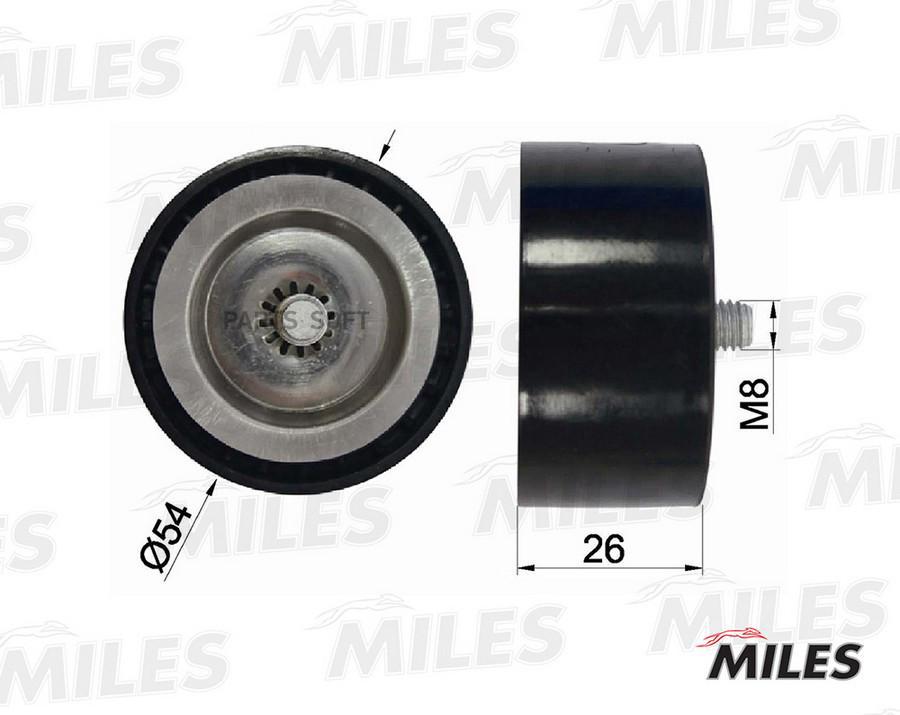 

MILES Ролик ремня приводного MERCEDES BENZ SPRINTER 2.2D 09- 54x26 INA 532067210 AG03064