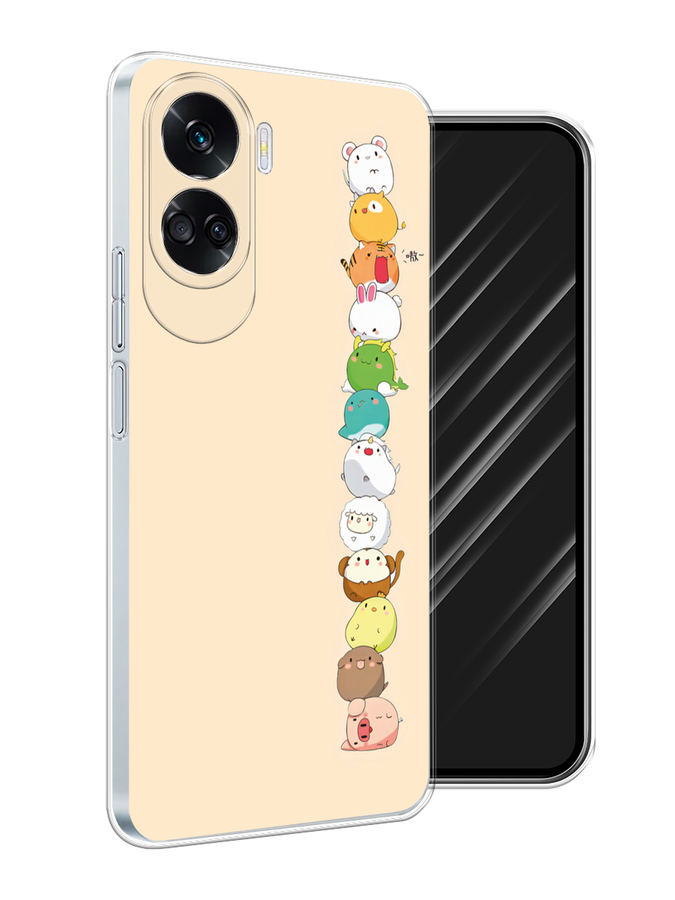 

Чехол Awog на Honor 90 Lite "Питомцы Чиби", Желтый, 6122350-1