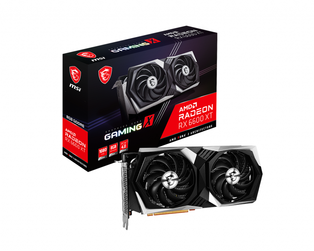 фото Видеокарта msi amd radeon rx 6600 xt gaming x (602-v502-05s)