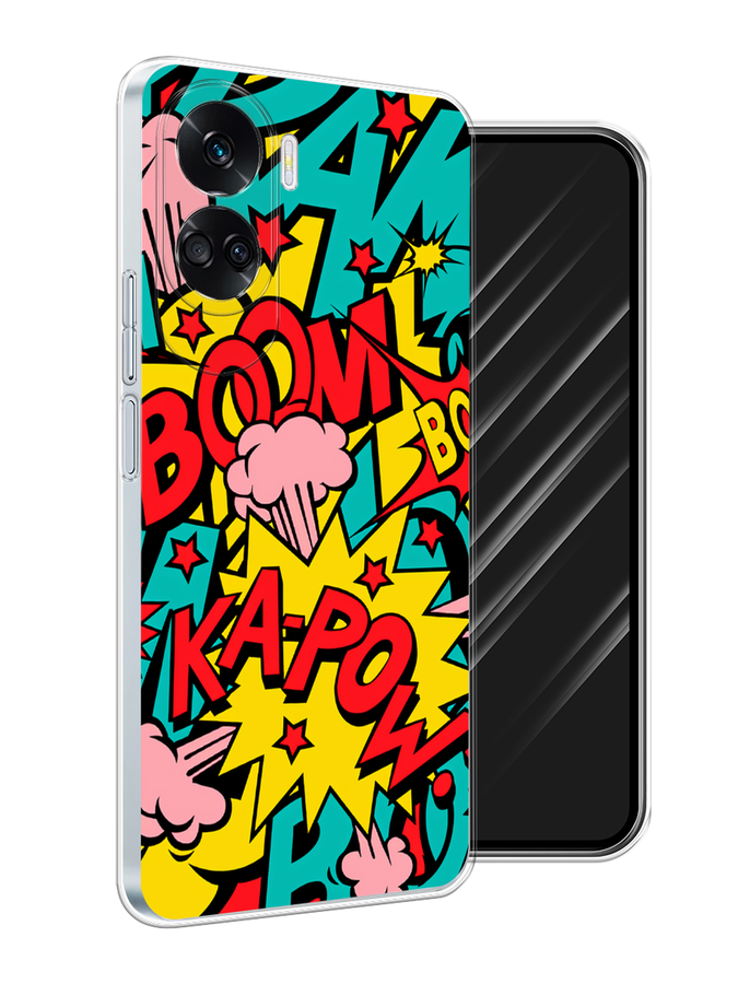 

Чехол Awog на Honor 90 Lite "Постер pop art", Бирюзовый;желтый;красный, 6122350-1