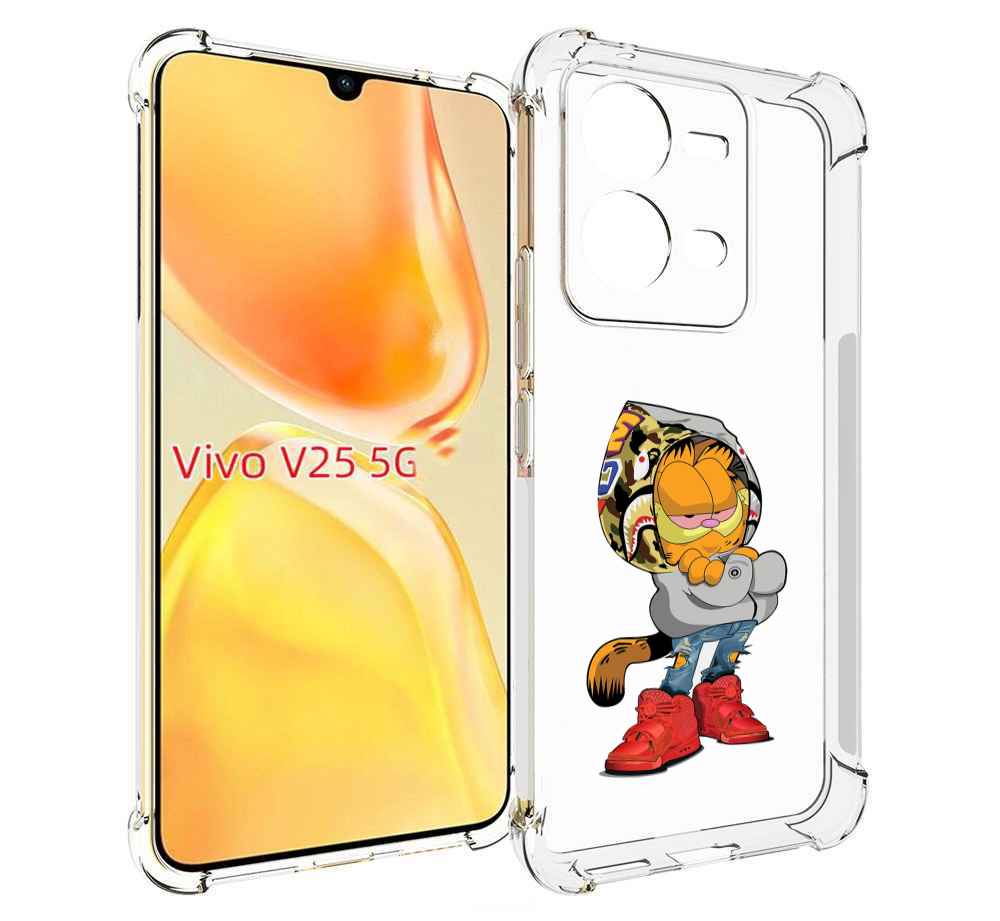 

Чехол MyPads модный-котяра детский для Vivo V25 5G / V25e, Прозрачный, Tocco