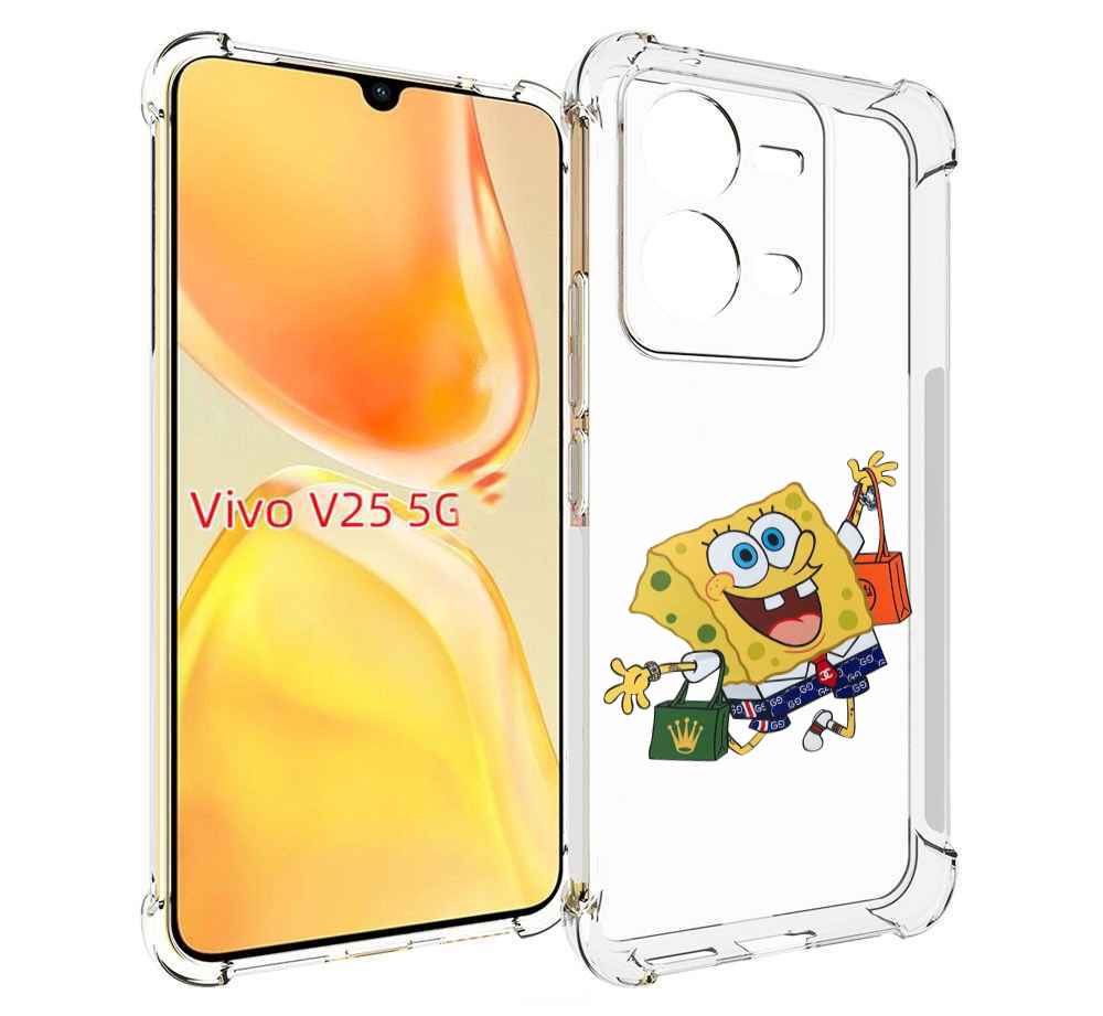 

Чехол MyPads модный-спанч-боб для Vivo V25 5G / V25e, Прозрачный, Tocco