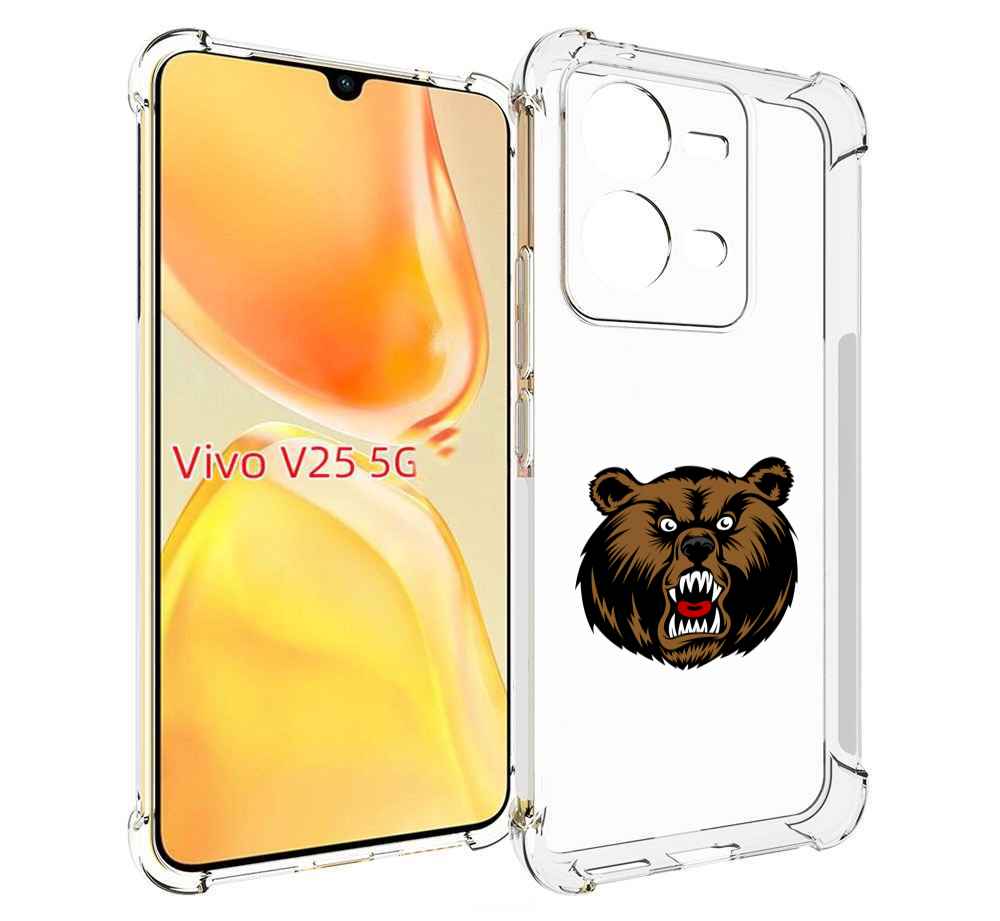 

Чехол MyPads бурый для Vivo V25 5G / V25e, Прозрачный, Tocco