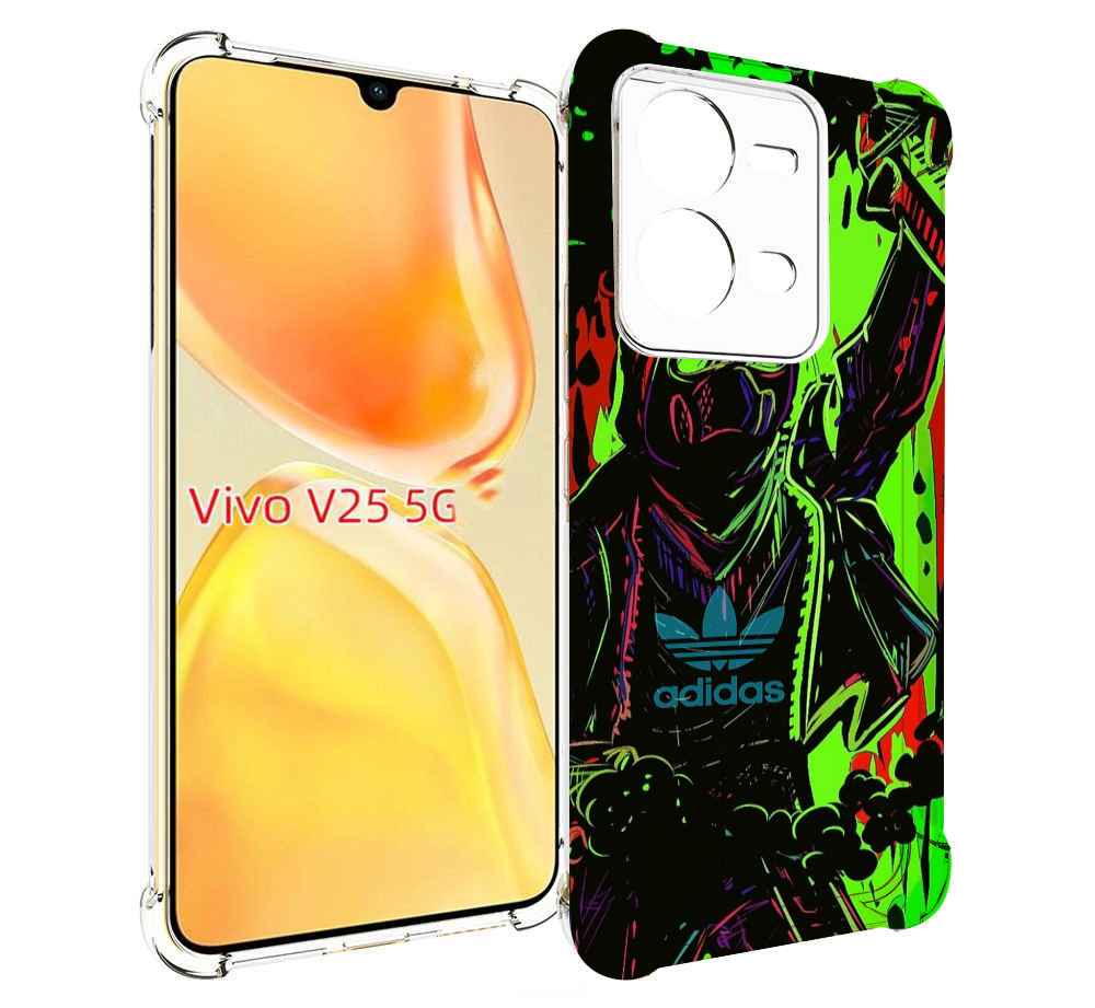 

Чехол MyPads мужчина в красках адидас для Vivo V25 5G / V25e, Прозрачный, Tocco