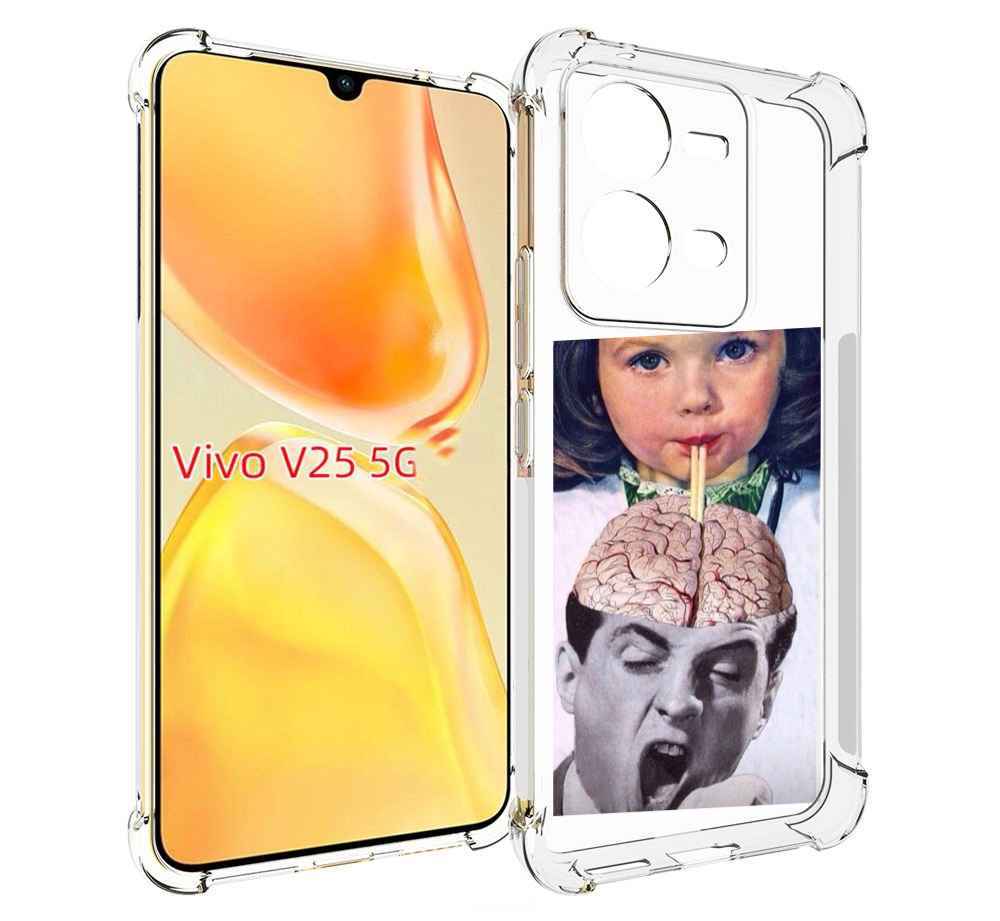 

Чехол MyPads на-здоровье для Vivo V25 5G / V25e, Прозрачный, Tocco
