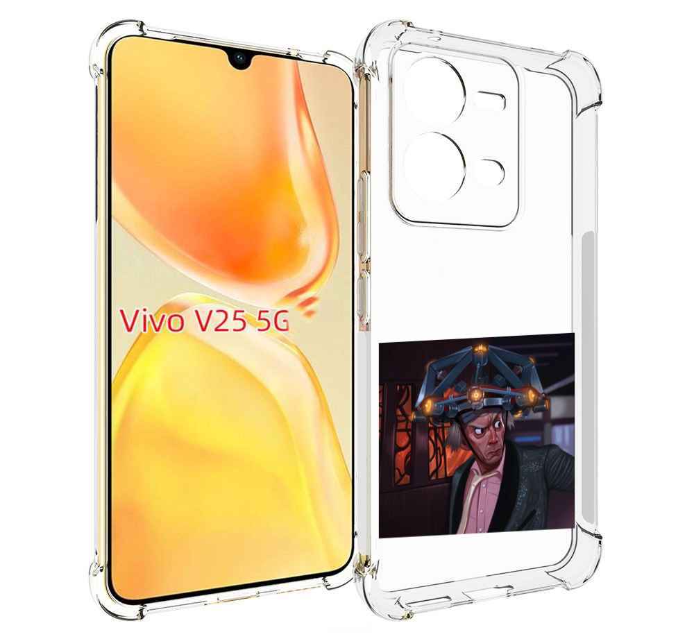 

Чехол MyPads назад-в-будущее для Vivo V25 5G / V25e, Прозрачный, Tocco