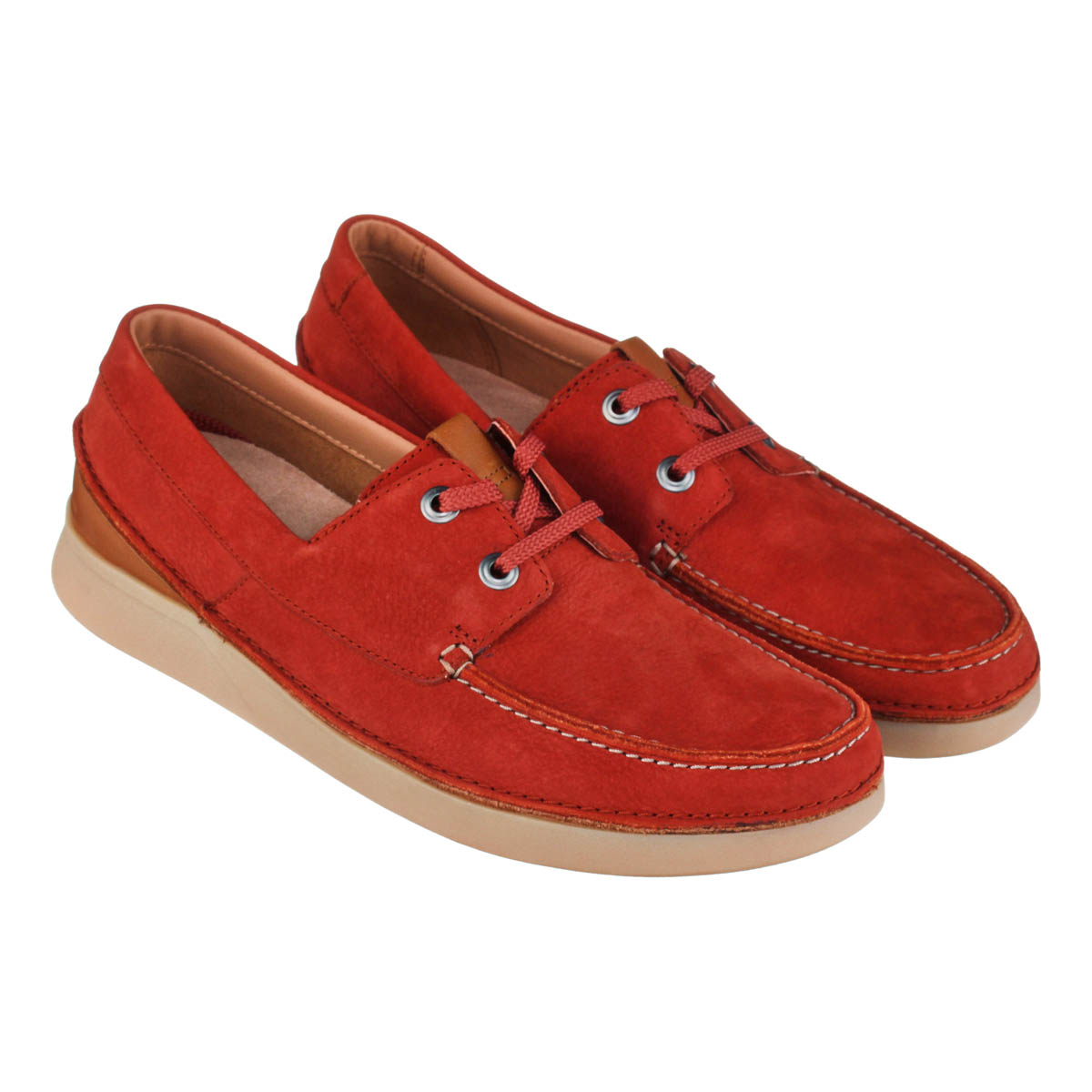 

Топсайдеры мужские Clarks Oakland Sun оранжевые 42 EU, Oakland Sun
