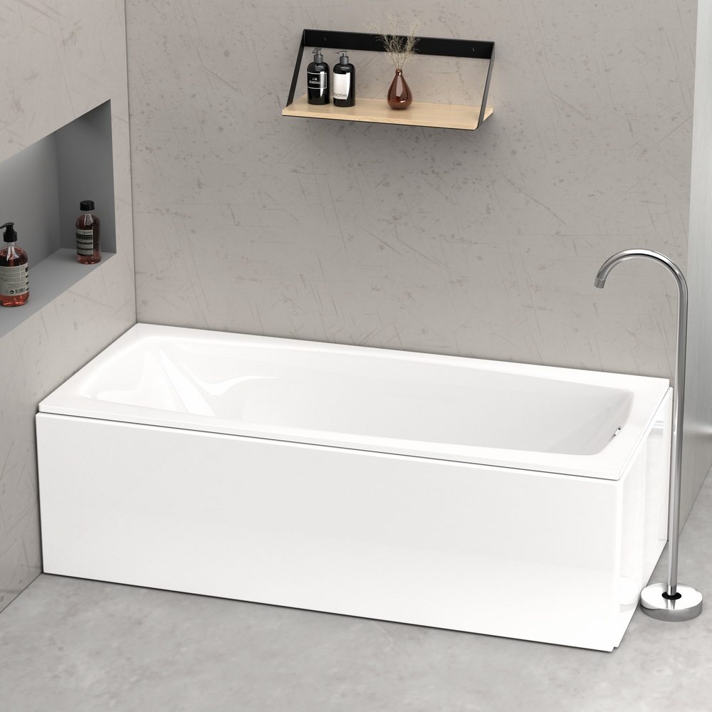 

Акриловая ванна Black&White Swan SBA1757 170x75 белая, Белый