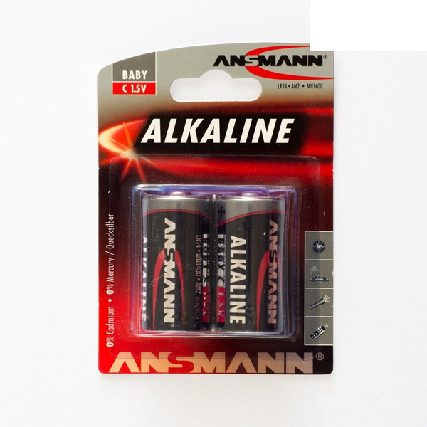 

Батарейка ANSMANN RED LR14 (С) / 1.5 В/ 2 штуки в блистере