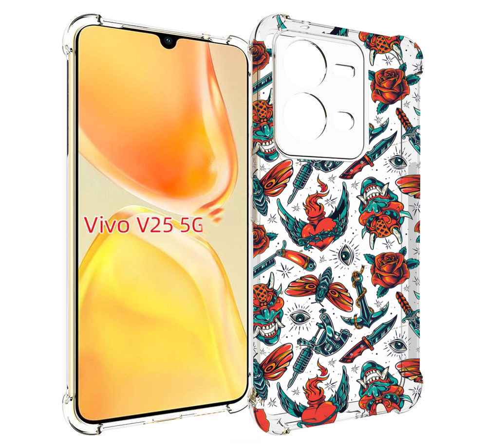 

Чехол MyPads олд-скул-пак для Vivo V25 5G / V25e, Прозрачный, Tocco