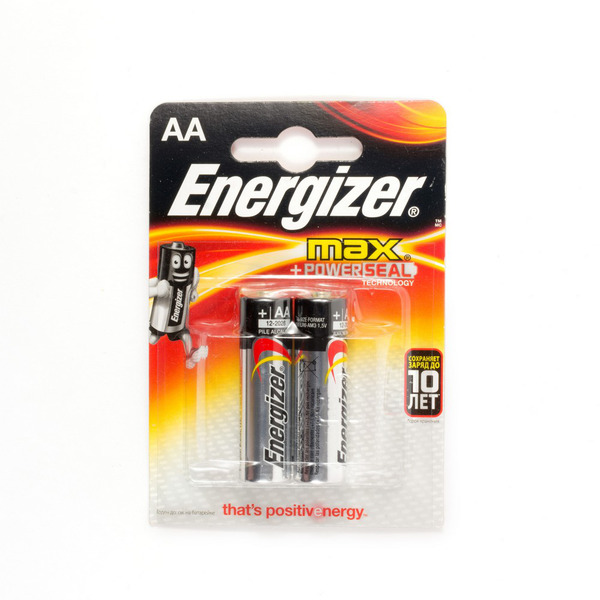 

Батарейка Energizer MAX / 1.5 В / AA (LR6) 2 штуки в блистере, Energizer-5