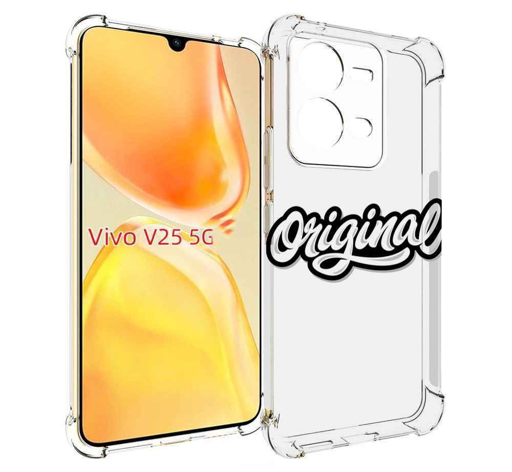 

Чехол MyPads оригинал-надпись для Vivo V25 5G / V25e, Прозрачный, Tocco