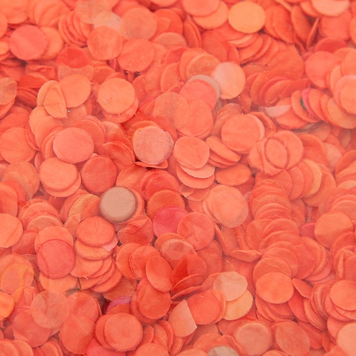 фото Конфетти, 7 мм, 20 г, цвет оранжевый nobrand