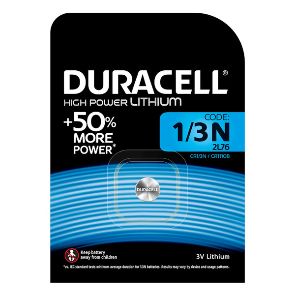 

Батарейкa DURACELL CR1/3N / 3В (3V) / 1 штука