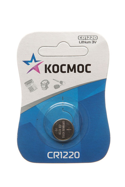 

Батарейка Космос CR1220 / 3В / 3V / в блистере 1 штука