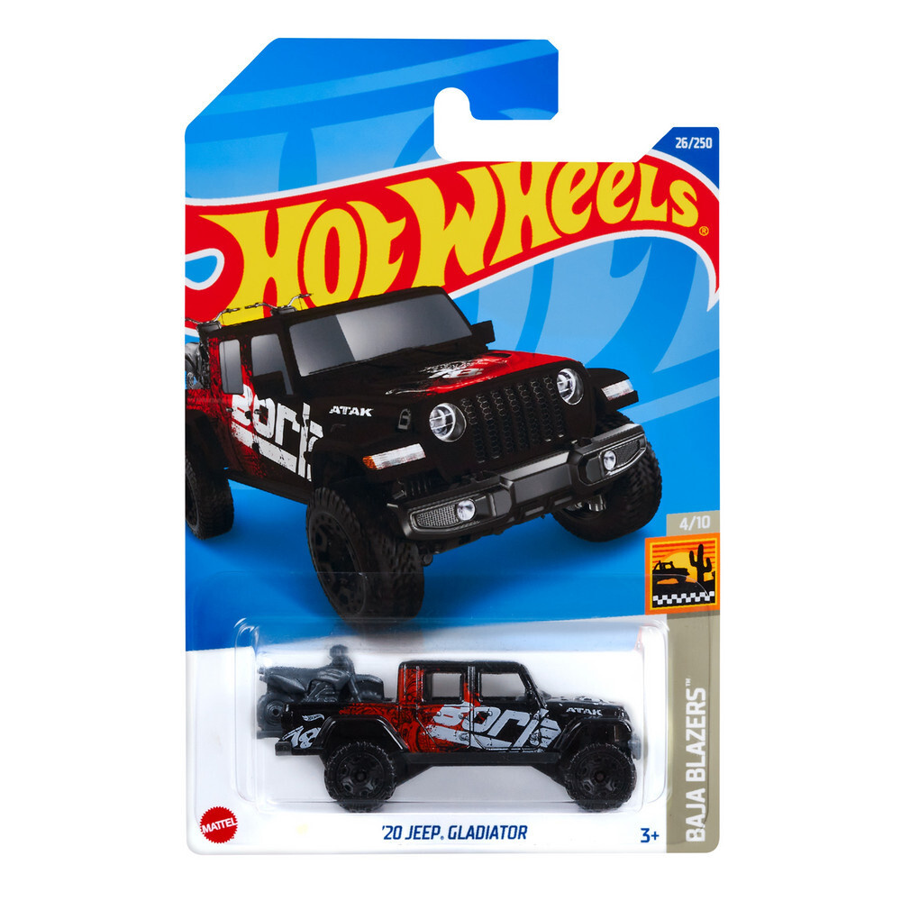 фото Машинка hot wheels 20 jeep gladiator черный c4982/hct50