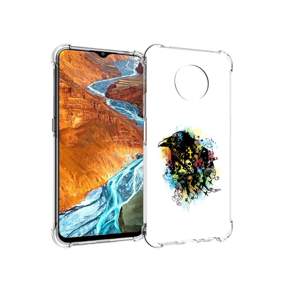 

Чехол MyPads Tocco для Nokia G300 ворон и черепа (PT224563.108.273), Прозрачный, Tocco