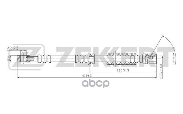 

ZEKKERT Шланг тормозной ZEKKERT bs9214