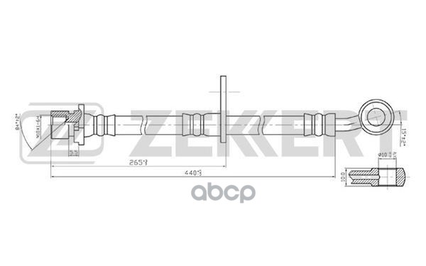 

ZEKKERT Шланг тормозной ZEKKERT bs9264