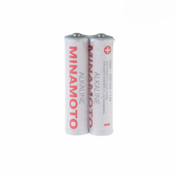 

Батарейка MINAMOTO Alkaline / 1.5 В / AAA (LR03) 2 штуки в SR