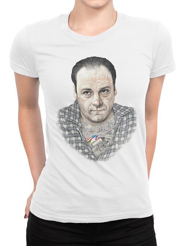 

Футболка женская Dream Shirts Тони Сопрано - Клан Спорано Женская 10008321 белая XL, Тони Сопрано - Клан Спорано Женская 10008321