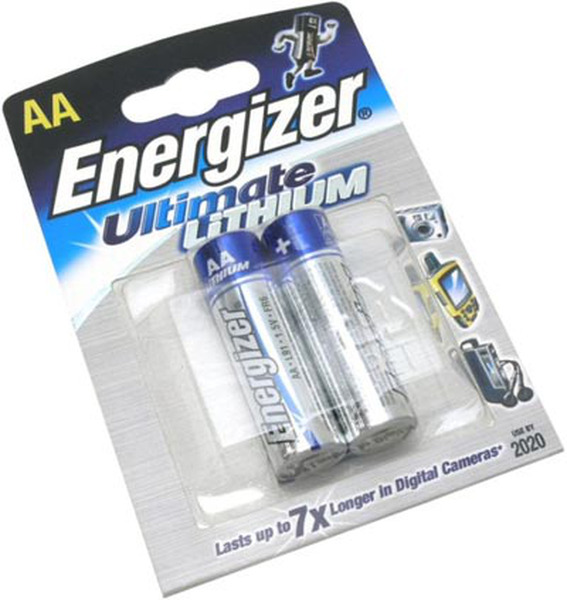 

Батарейка Energizer ULTIMATE LITHIUM (литиевые) / 1.5 В / AA (FR6) 2 штуки в блистере