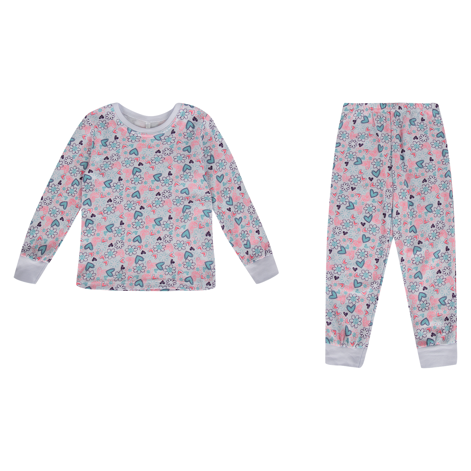 

Пижама джемпер/брюки Leader Kids серый р.122, GL000981505