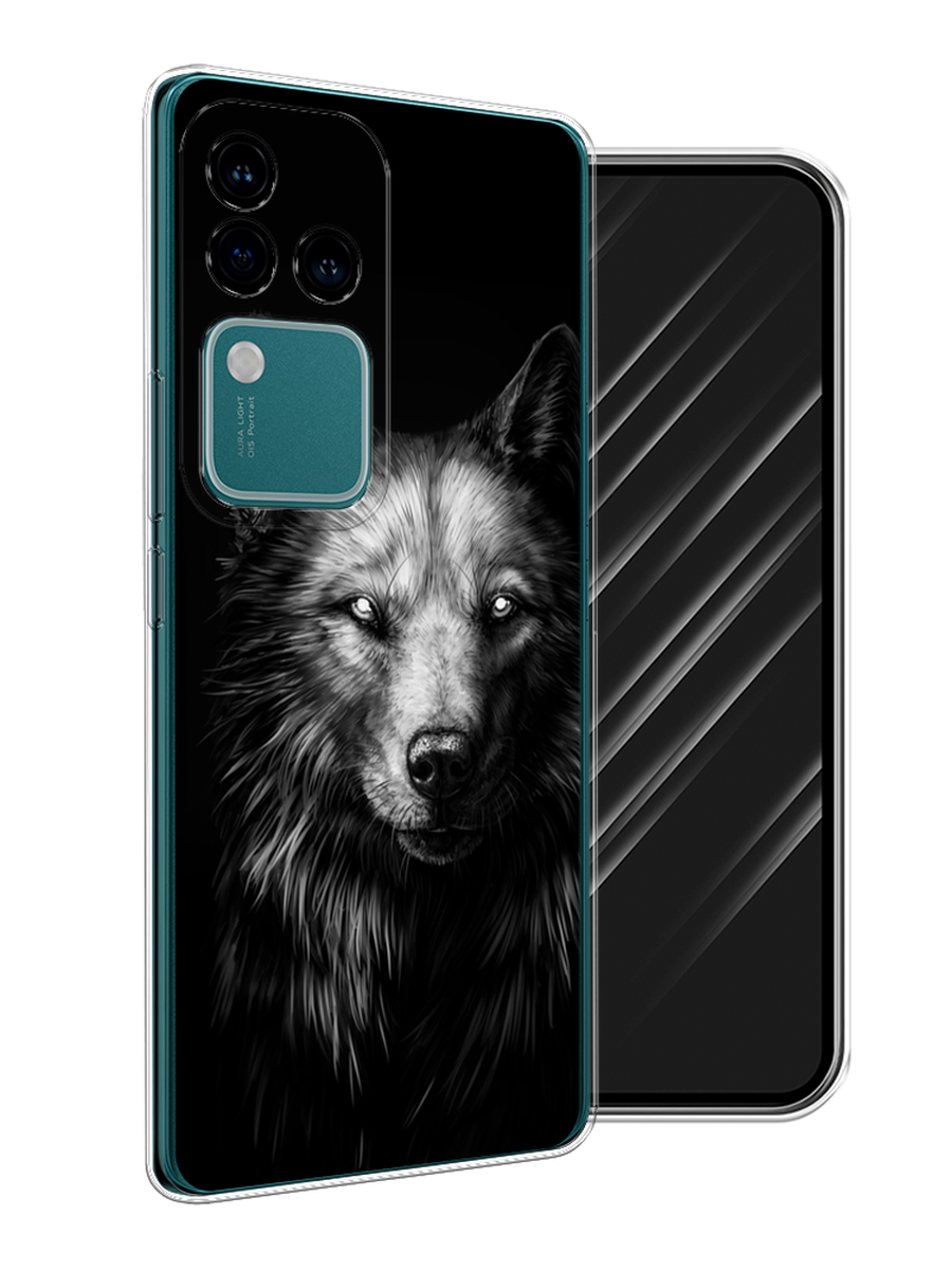 

Чехол Awog на Vivo V30 Pro/S18 Pro "Волк черно белый", Серый;бежевый;белый, 269950-1