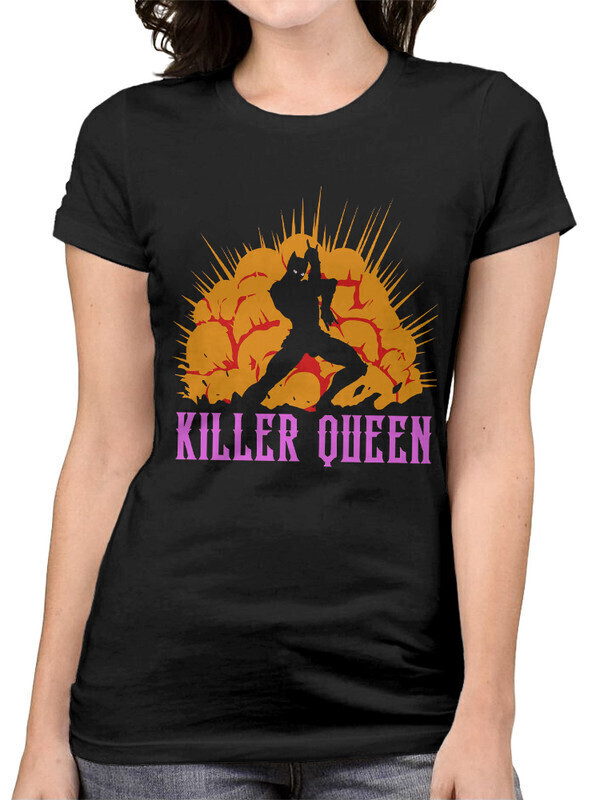 

Футболка женская Dream Shirts аниме Приключения ДжоДжо Женская 10008381 черная S, аниме Приключения ДжоДжо Женская 10008381