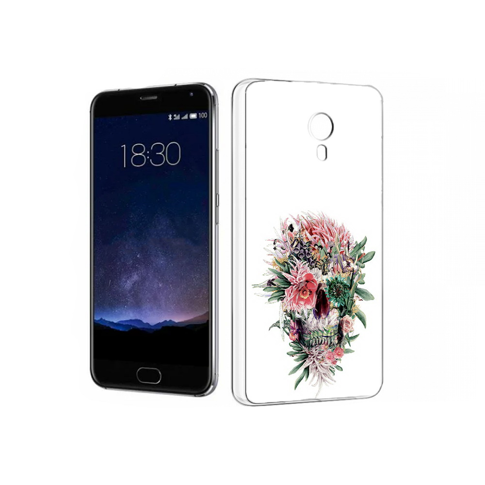 

Чехол MyPads Tocco для Meizu Pro 5 череп из цветов (PT18126.86.677), Прозрачный, Tocco