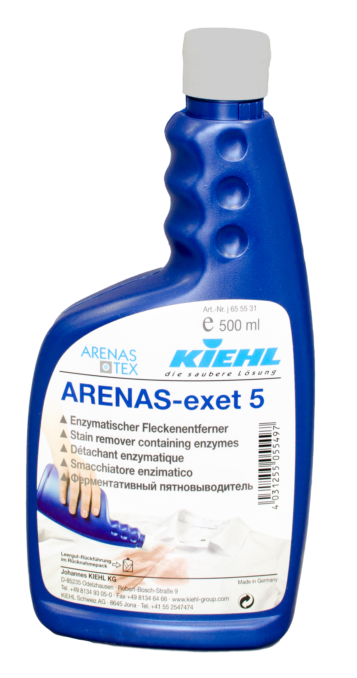 

Пятновыводитель продуктов питания, травы Kiehl ARENAS®-exet 5 500мл, Kiehl ARENAS®-exet 5