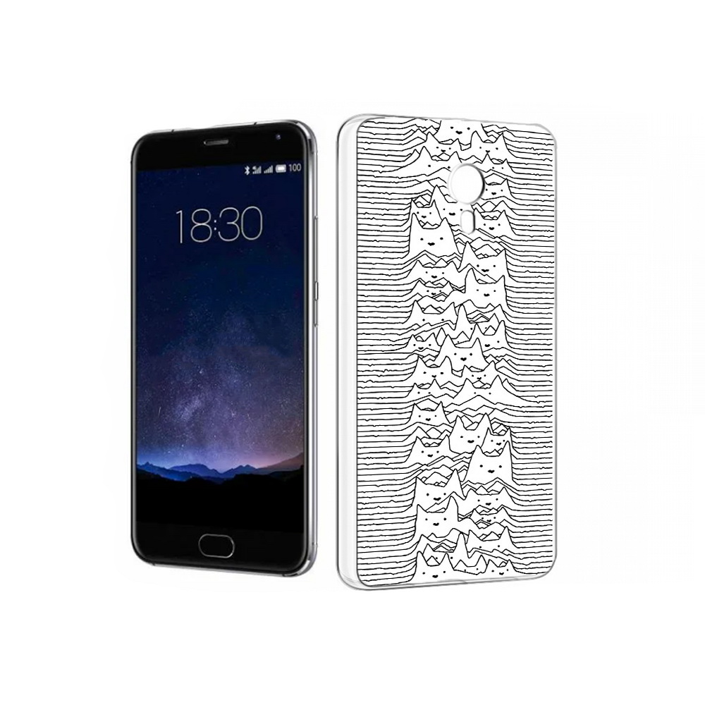 

Чехол MyPads Tocco для Meizu Pro 5 черно белые коты 3D (PT18126.86.682), Прозрачный, Tocco
