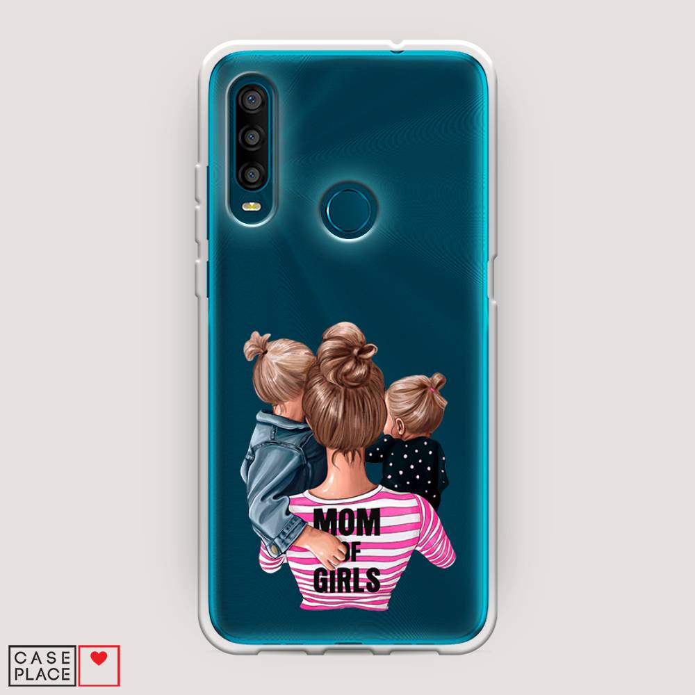 

Чехол Awog на Alcatel 1SE (2020) / Алкатель 1SE (2020) "Mom of Girls", Разноцветный, 171250-6