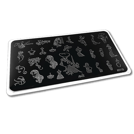 Пластина для стемпинга AWIX Professional, №110, Прозрачный