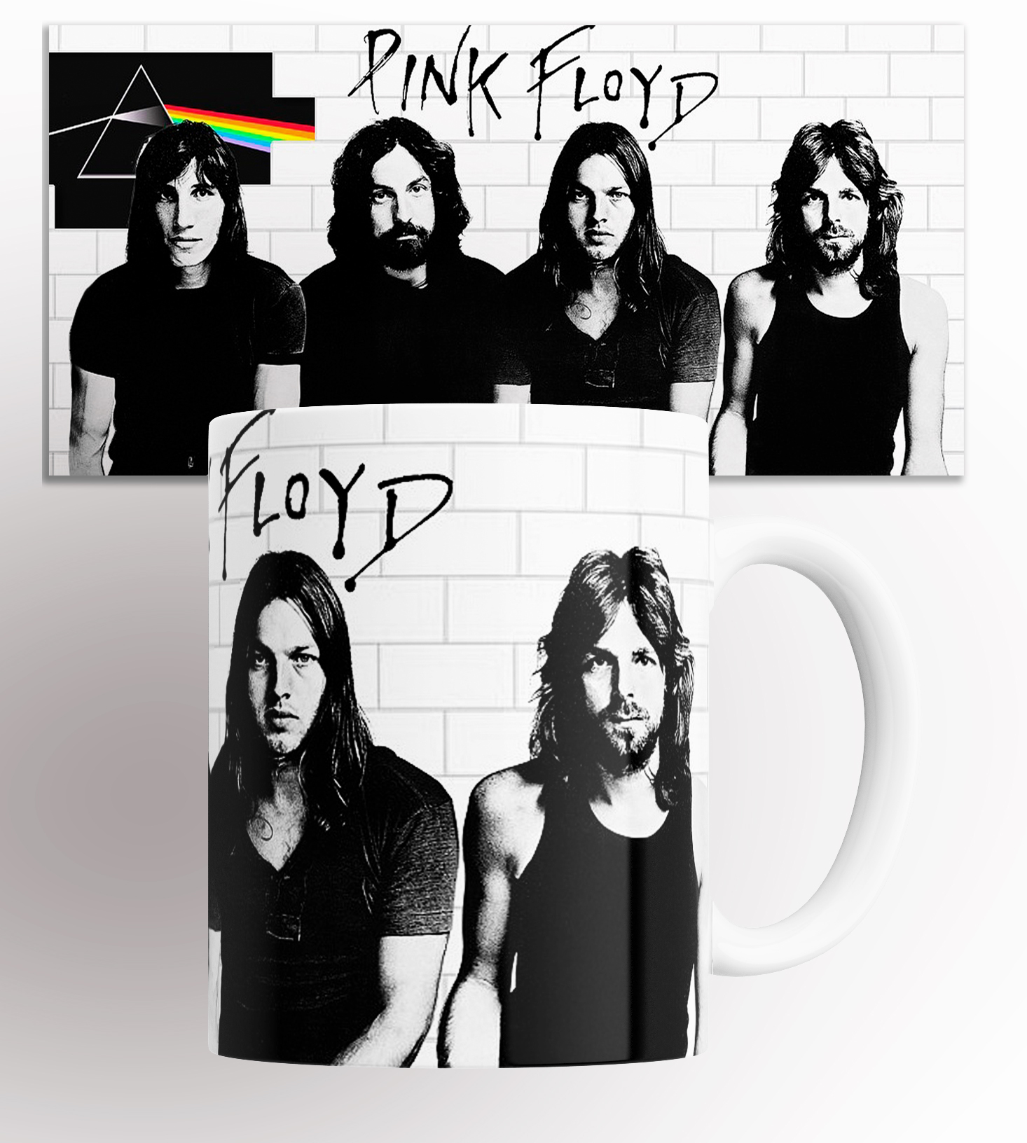

Кружка с принтом Pink Floyd 330 мл, Кружка с принтом Pink Floyd 330 мл.
