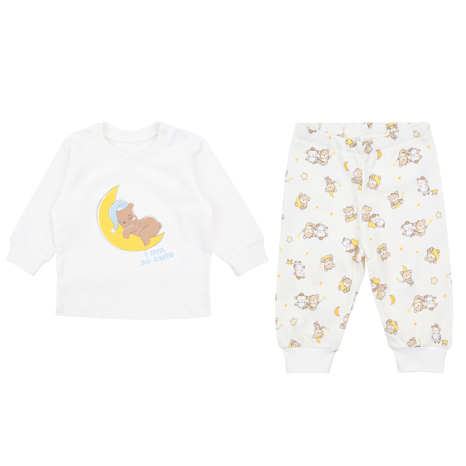 

Пижама джемпер/брюки Leader Kids белый р.68, GL001204362