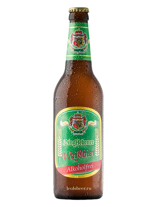 

Безалкогольное пиво Dingslebener Weizen светлое нефильтрованное 500 мл