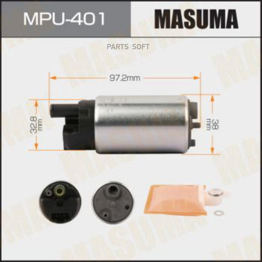 MASUMA Насос топливный Mazda 3 BM, BN 13-, 6 GJ, GL 12-, CX-5 KE 11-17 +сетка Masuma 1шт
