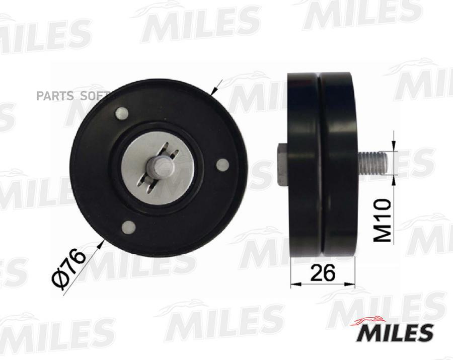 

MILES Ролик ремня приводного VW GOLF 4 BORA 1.4 1.6 1.9D 00-05 INA 532032630 AG03120 1шт