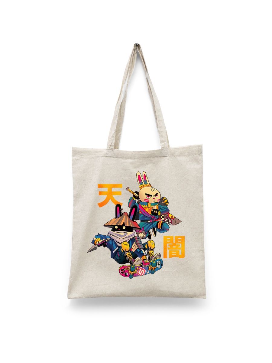 

Шоппер унисекс Каждому Своё Азия/Аниме/Япония/Кролик STAZ22, белый, Азия/Аниме/Япония/Кролик STAZ22