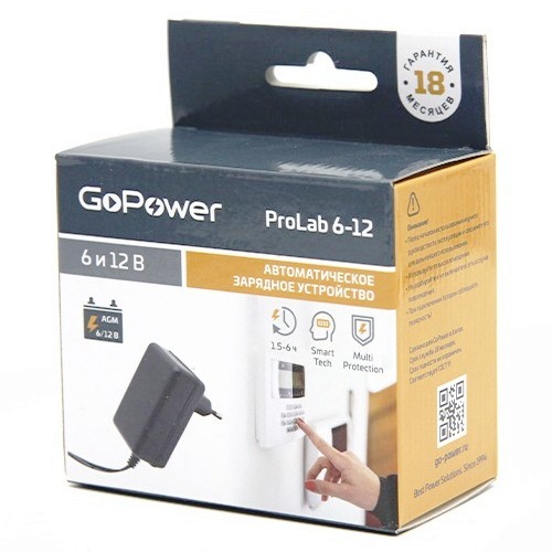 фото Сетевой адаптер gopower prolab, 6-12v 1a