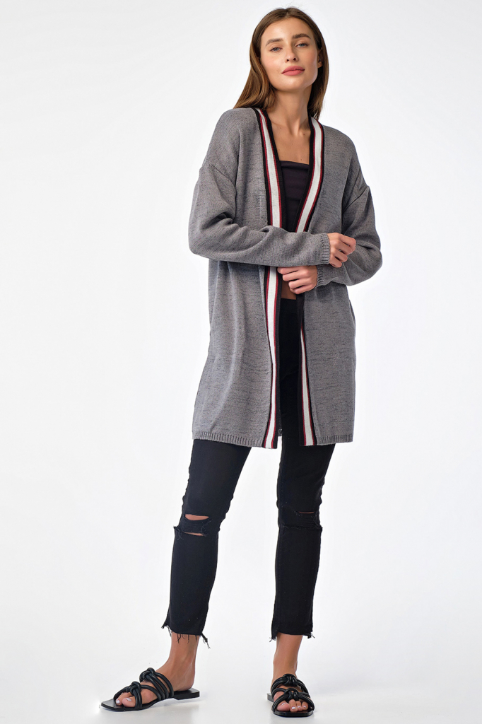 

Кардиган женский Fly 9276 серый 44 RU, 9276